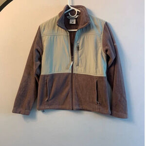 Columbia Purple tan Fleece Jacket S